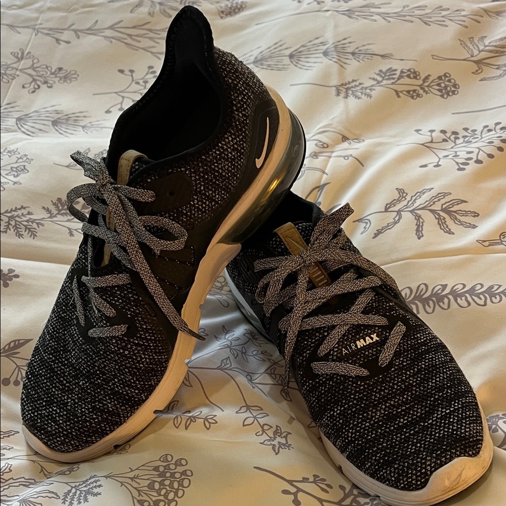 Nike Air Max Black and Gray Sneakers